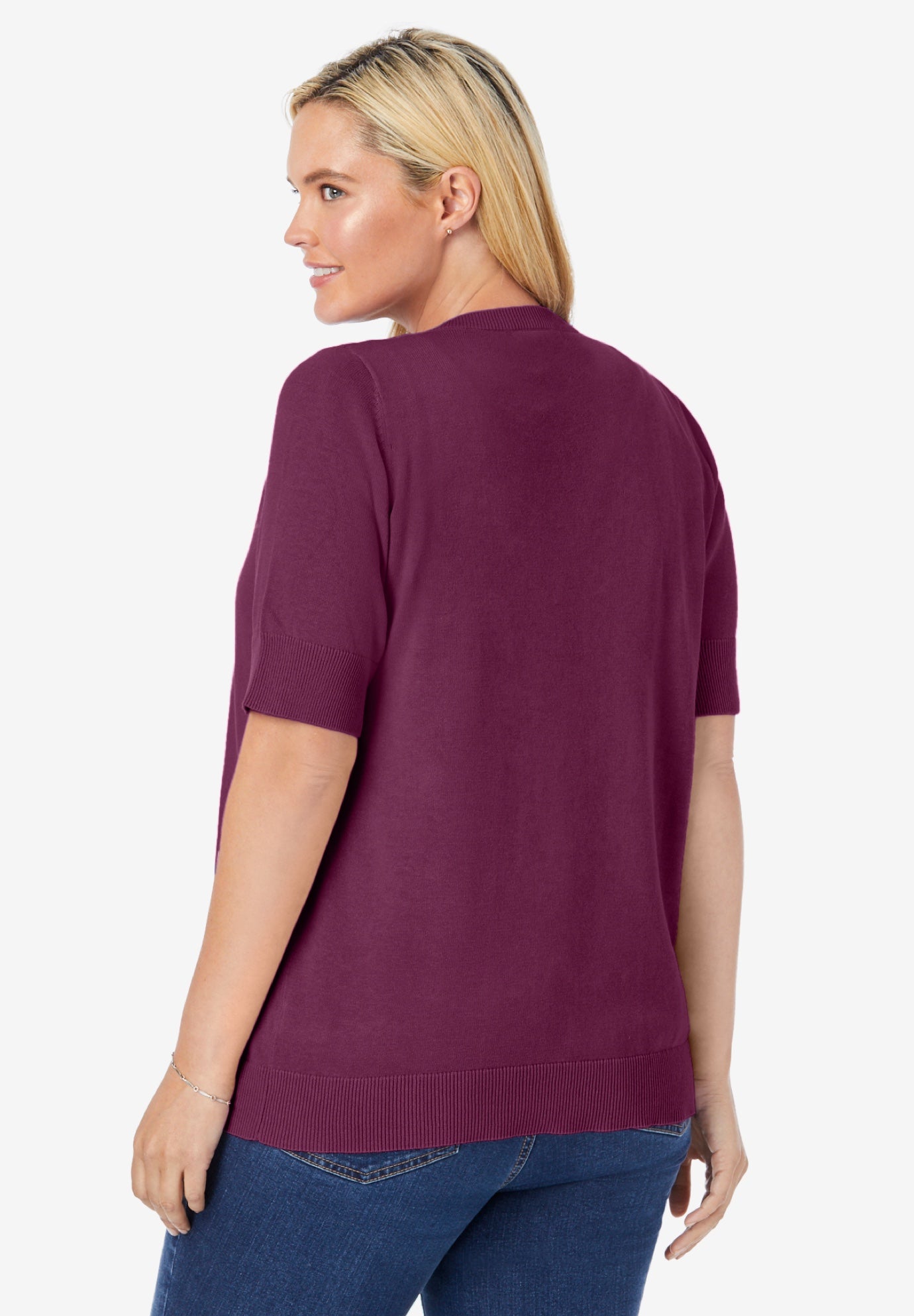 Perfect Elbow-Length Sleeve Cardigan Sweater image number 1