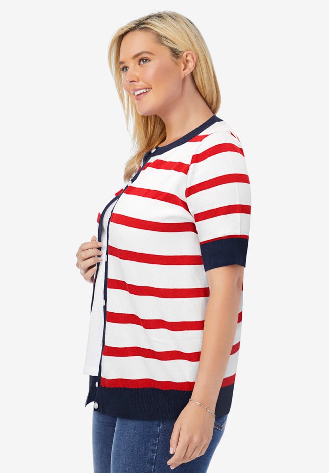 Perfect Elbow-Length Sleeve Cardigan Sweater image number 2