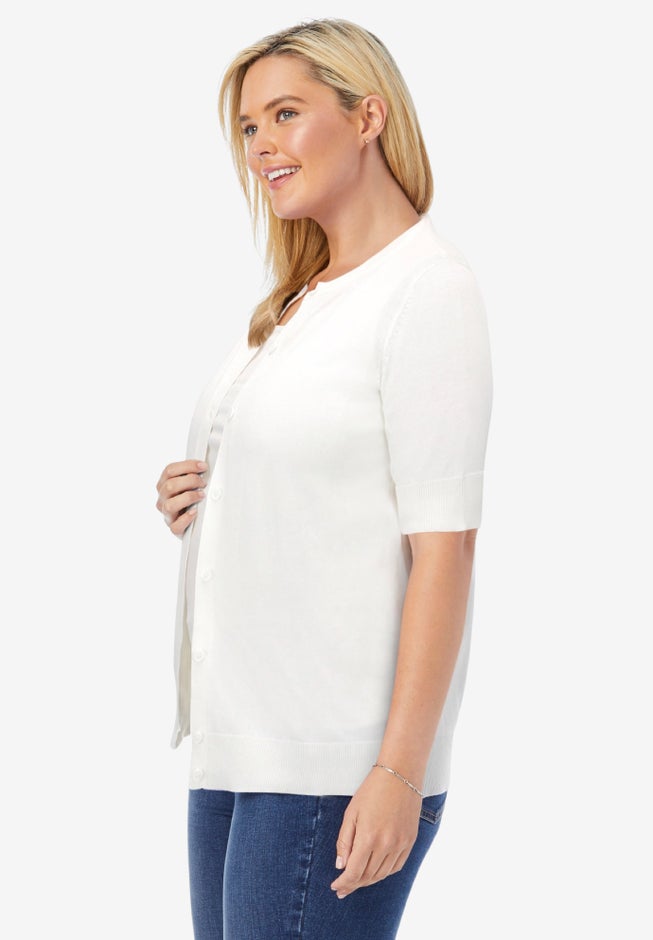 Perfect Elbow-Length Sleeve Cardigan Sweater image number 2