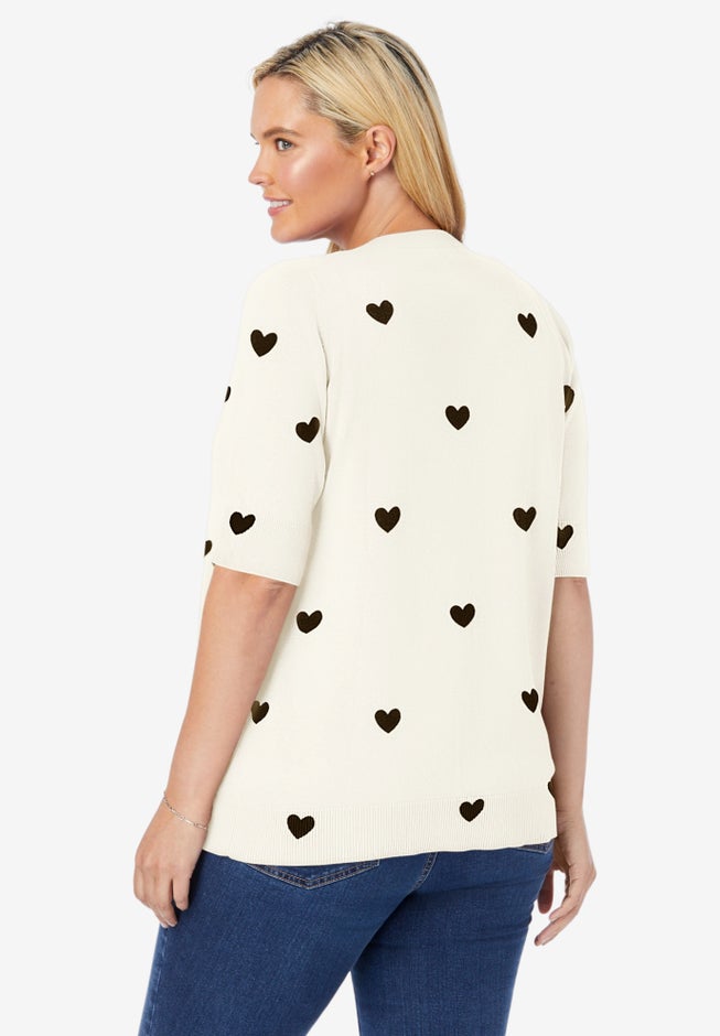 Perfect Elbow-Length Sleeve Cardigan Sweater image number 2