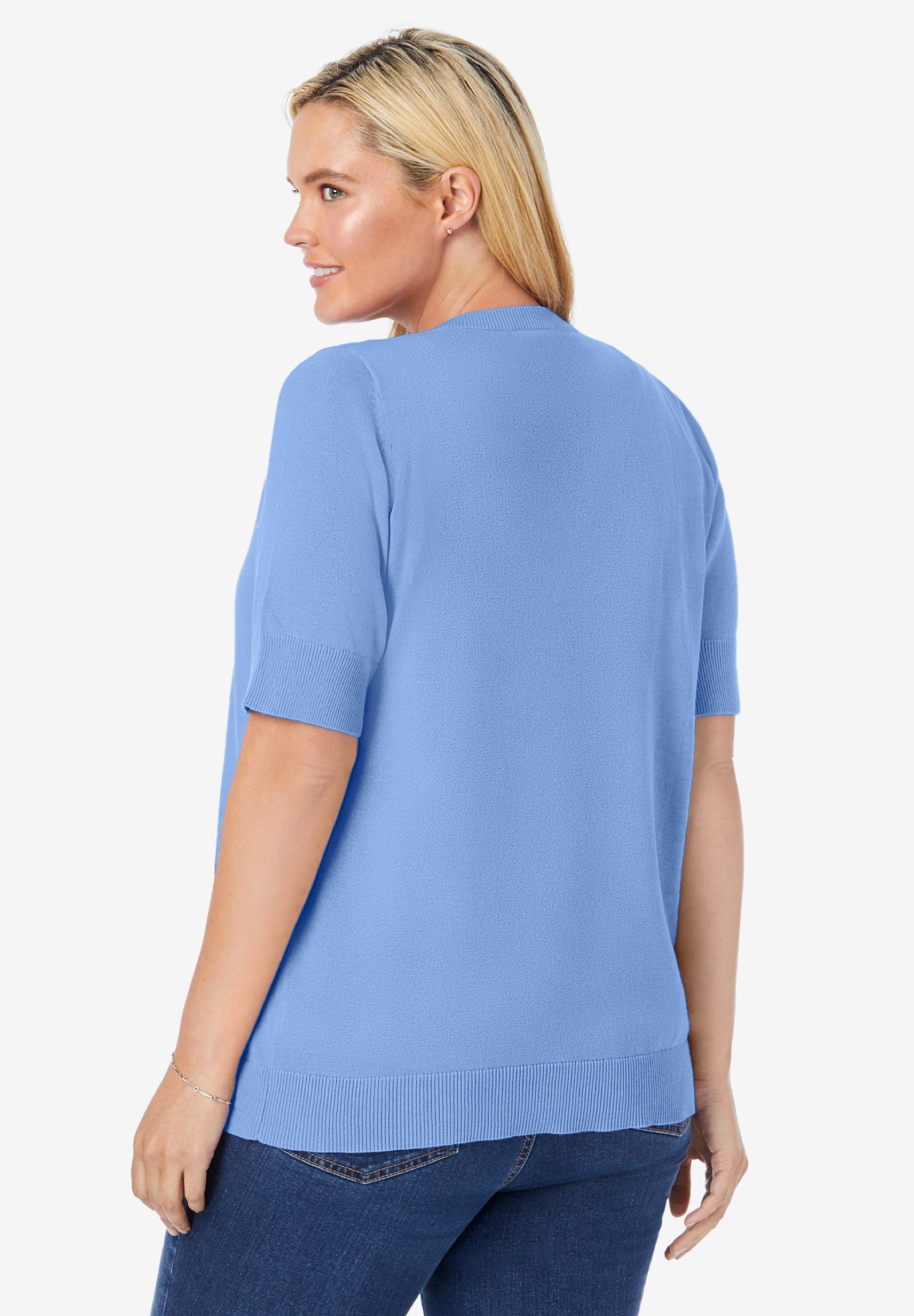 Perfect Elbow-Length Sleeve Cardigan Sweater image number 2