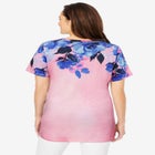 Short Sleeve Watercolor Tunic image number null