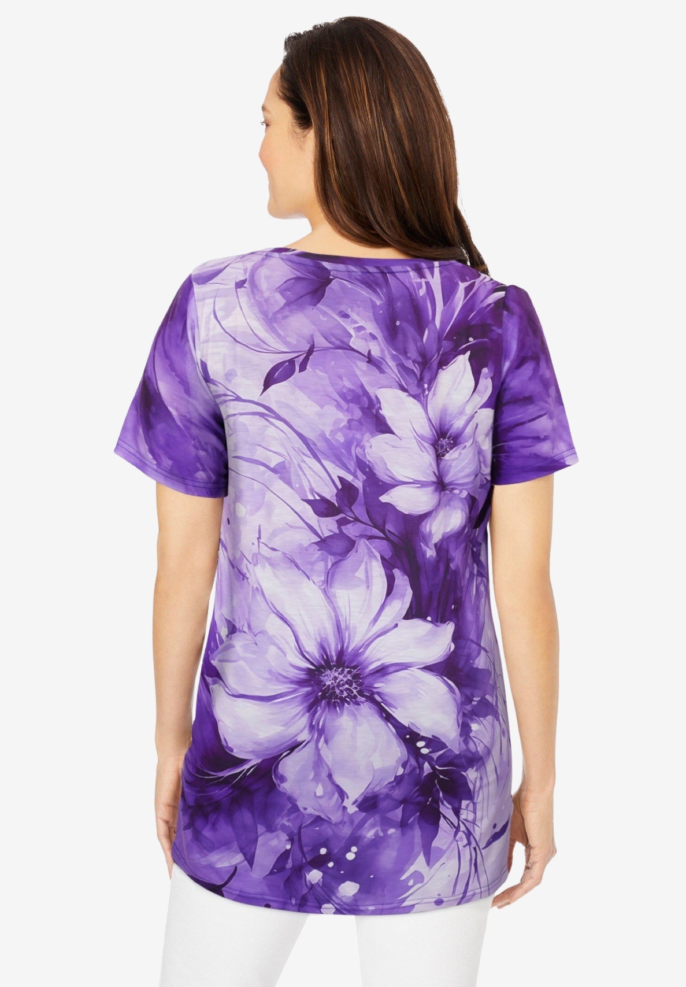 Short Sleeve Watercolor Tunic image number 1