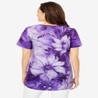 Short Sleeve Watercolor Tunic image number null