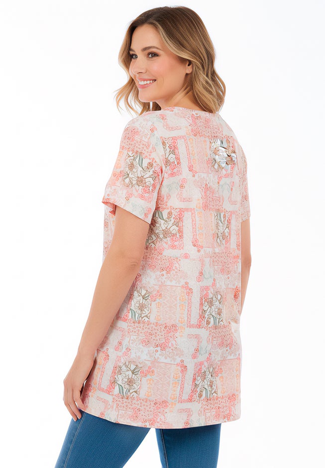 Short Sleeve Watercolor Tunic image number 2