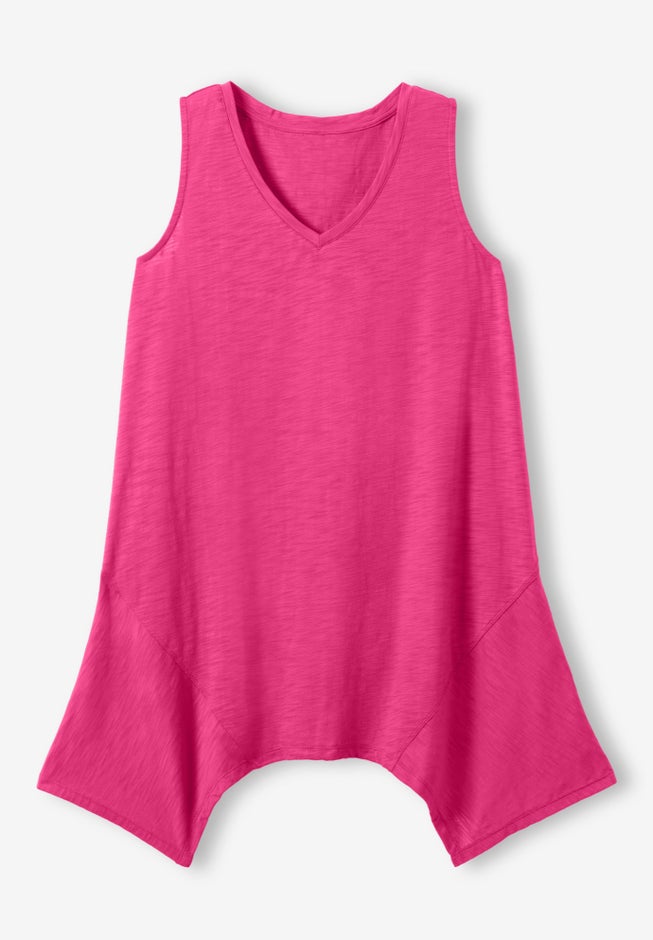 Sleeveless Hanky Hem Tunic image number 3