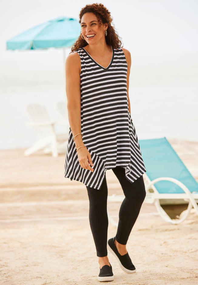 Sleeveless Hanky Hem Tunic image number 4