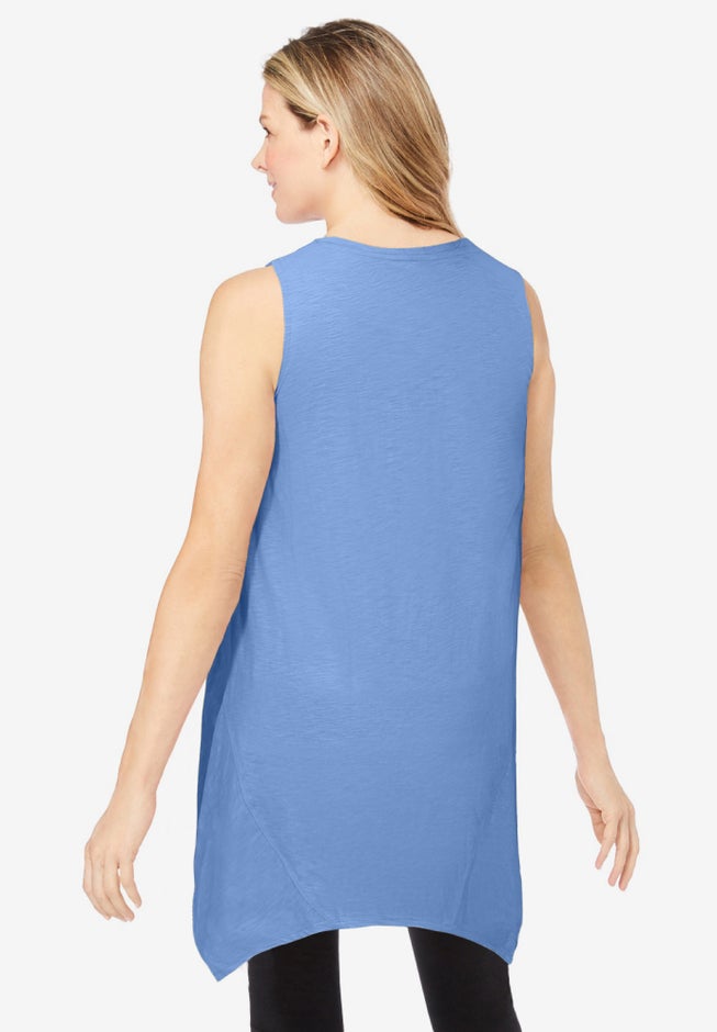 Sleeveless Hanky Hem Tunic image number 1