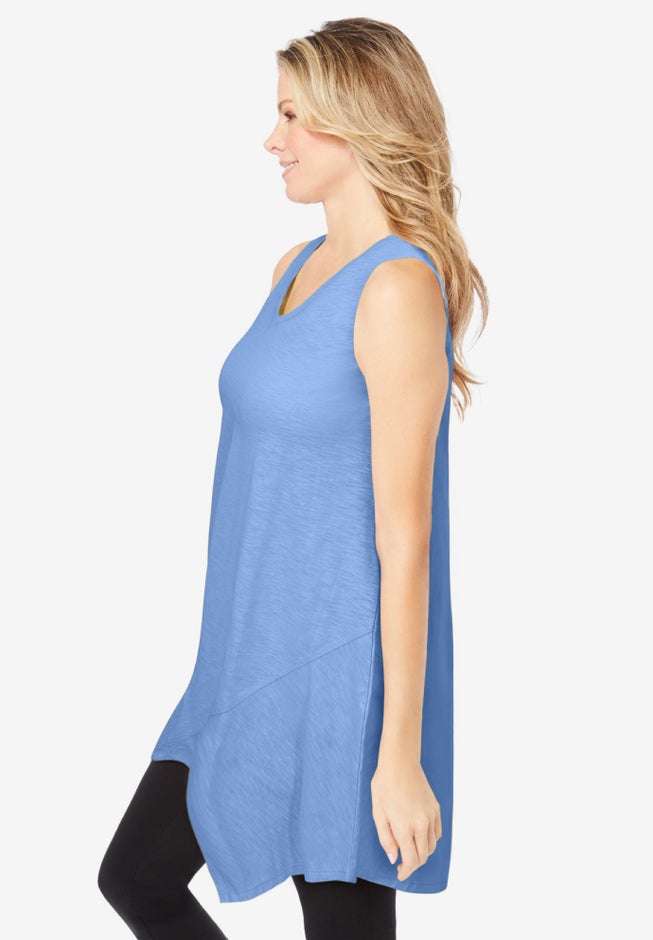 Sleeveless Hanky Hem Tunic image number 2