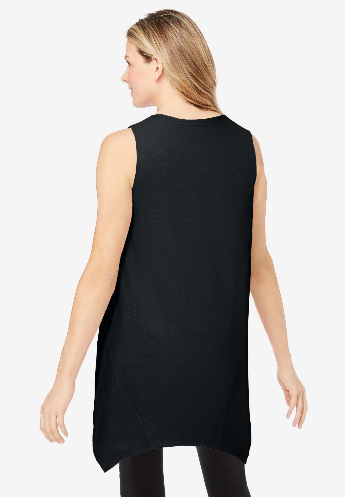 Sleeveless Hanky Hem Tunic image number 1