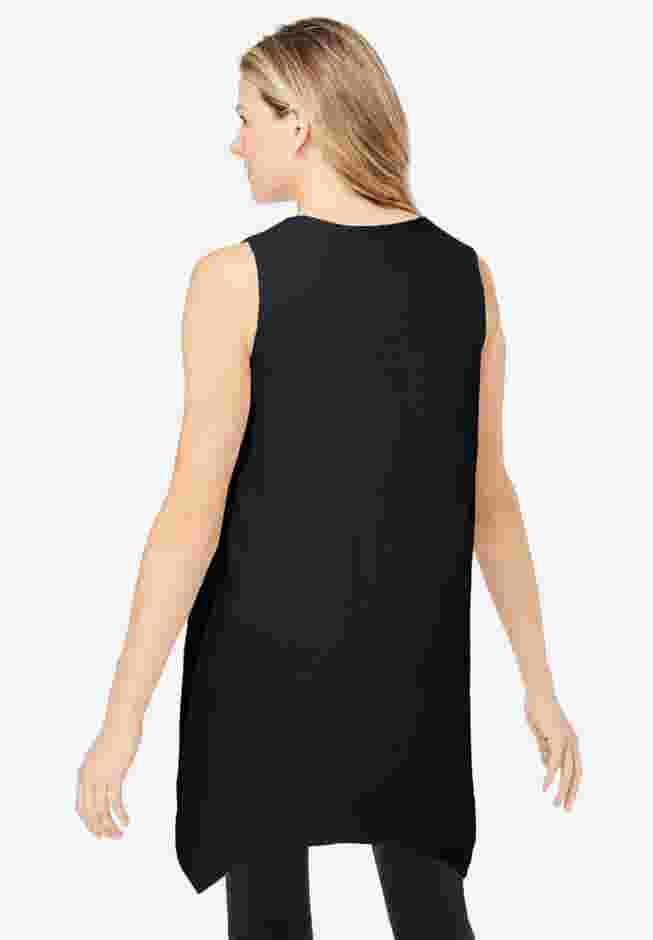 Sleeveless Hanky Hem Tunic image number 1