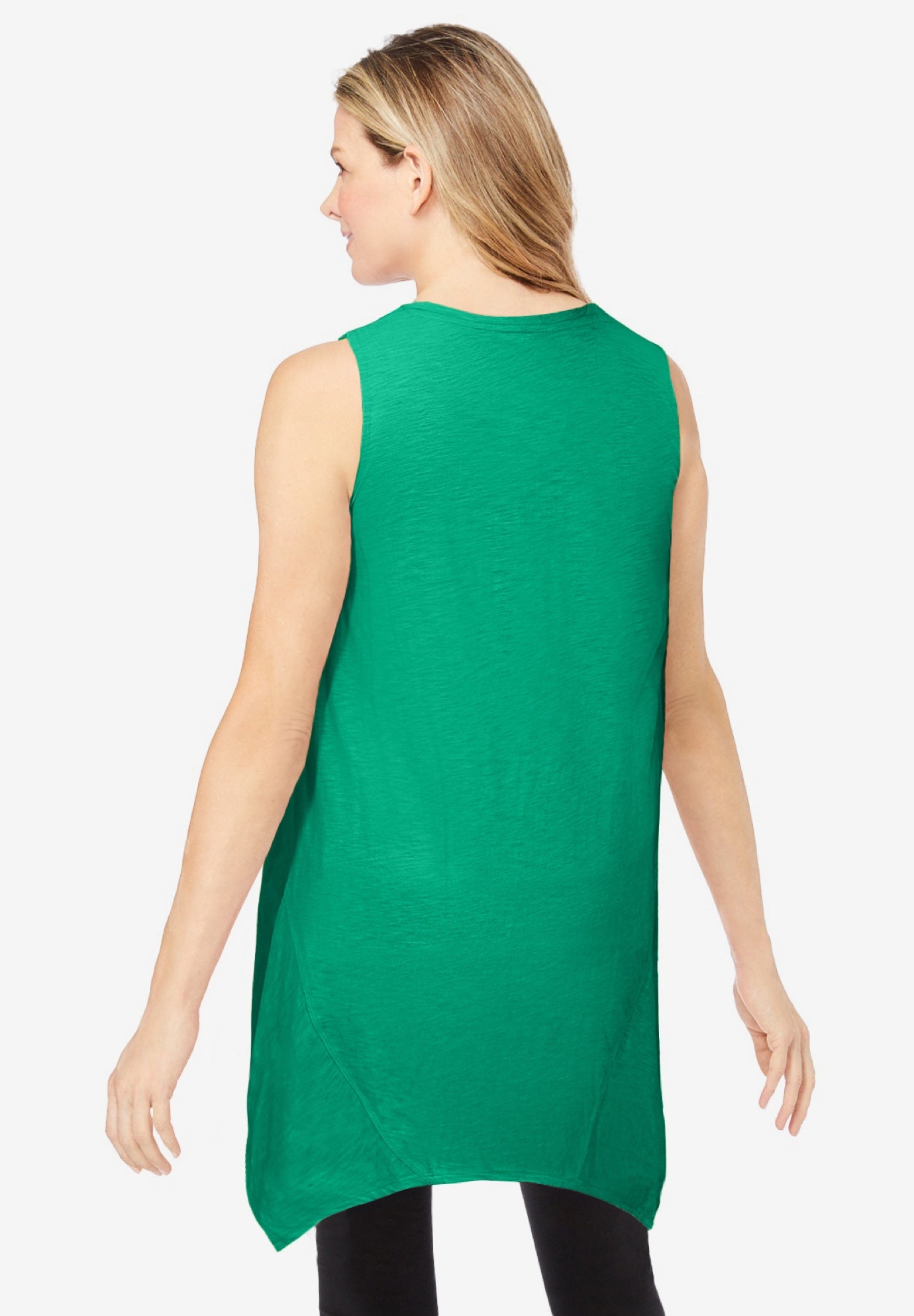 Sleeveless Hanky Hem Tunic image number 1