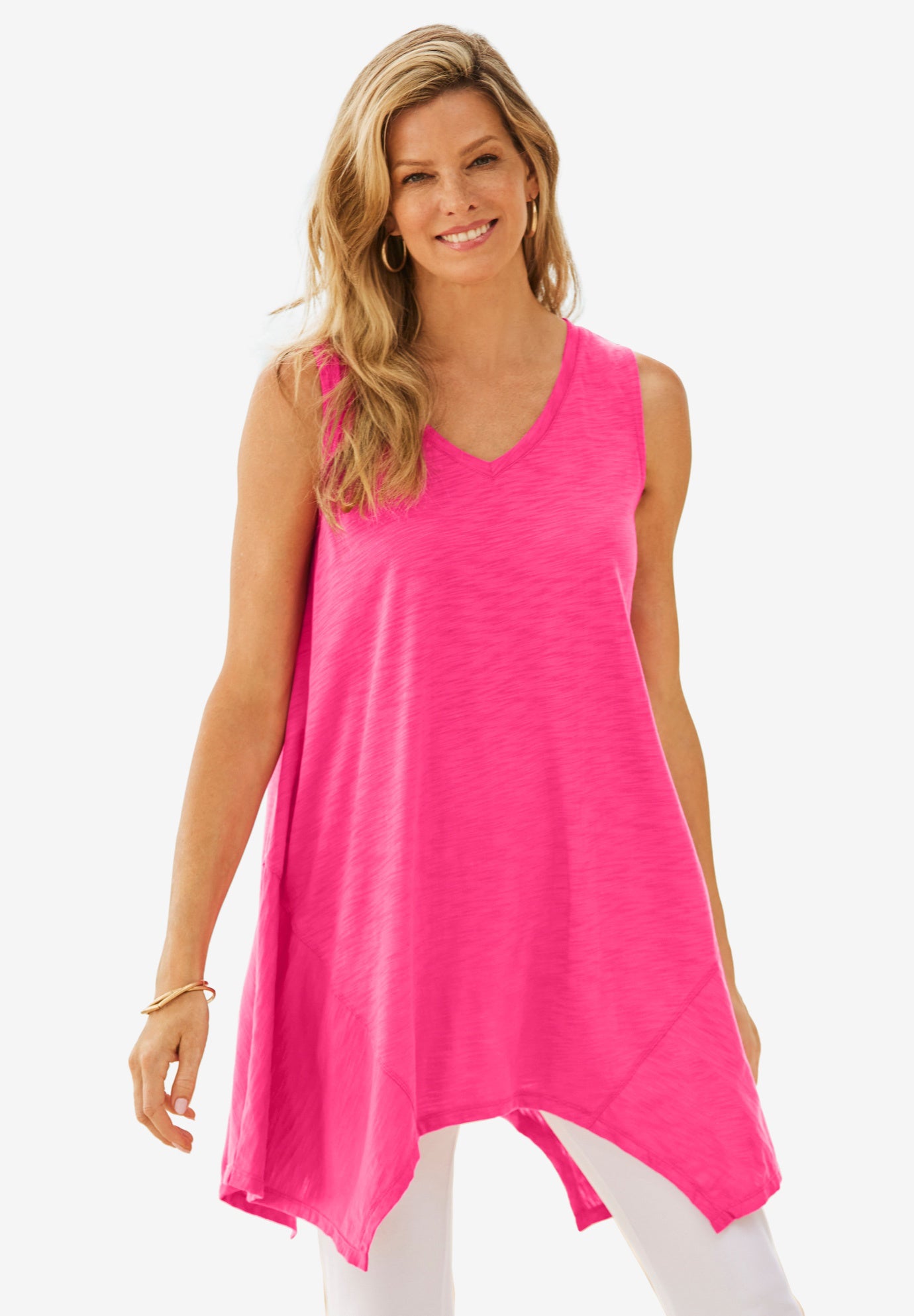 Sleeveless Hanky Hem Tunic image number 0