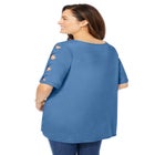 Cut-Out Sleeve Tunic image number null