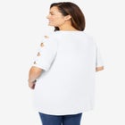 Cut-Out Sleeve Tunic image number null