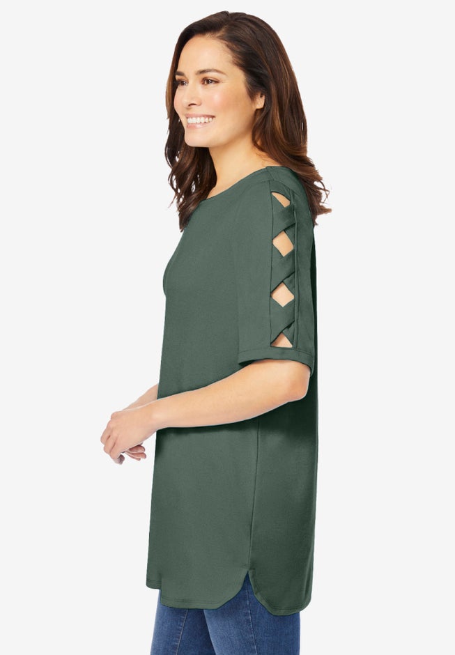 Cut-Out Sleeve Tunic image number 2