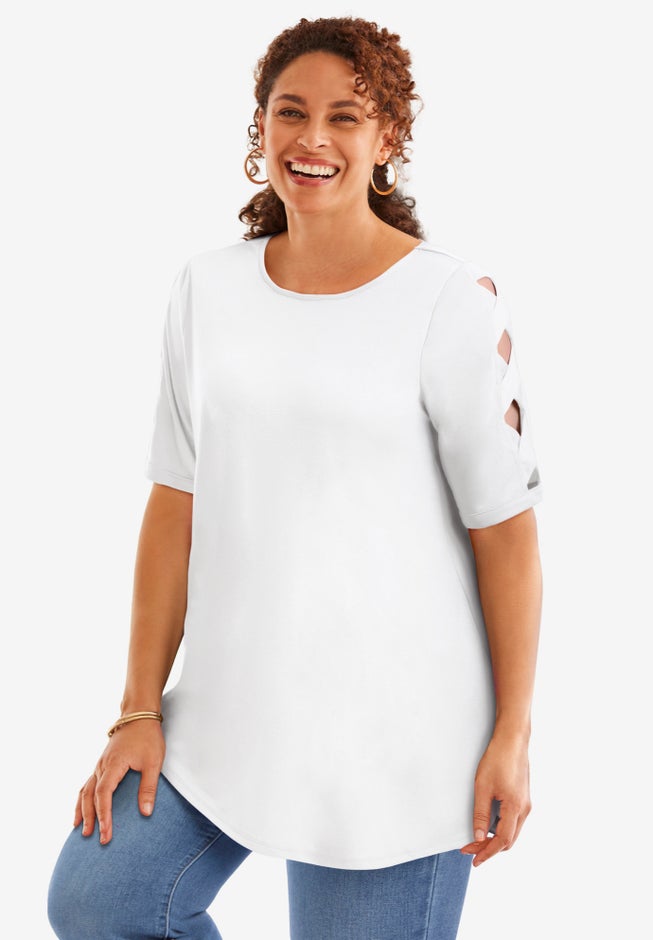 Cut-Out Sleeve Tunic image number 0