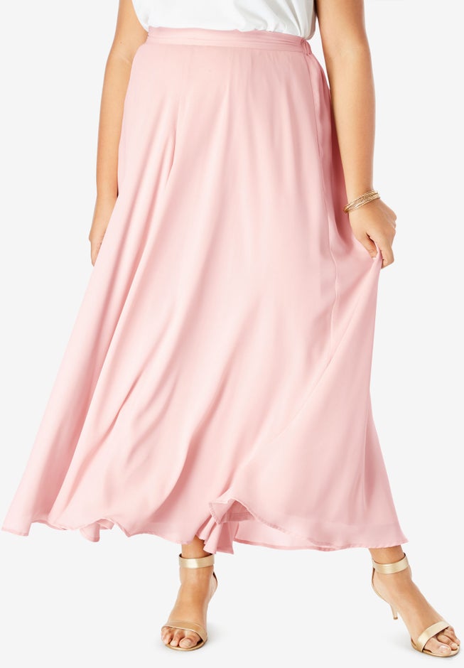 Georgette Maxi Skirt image number null