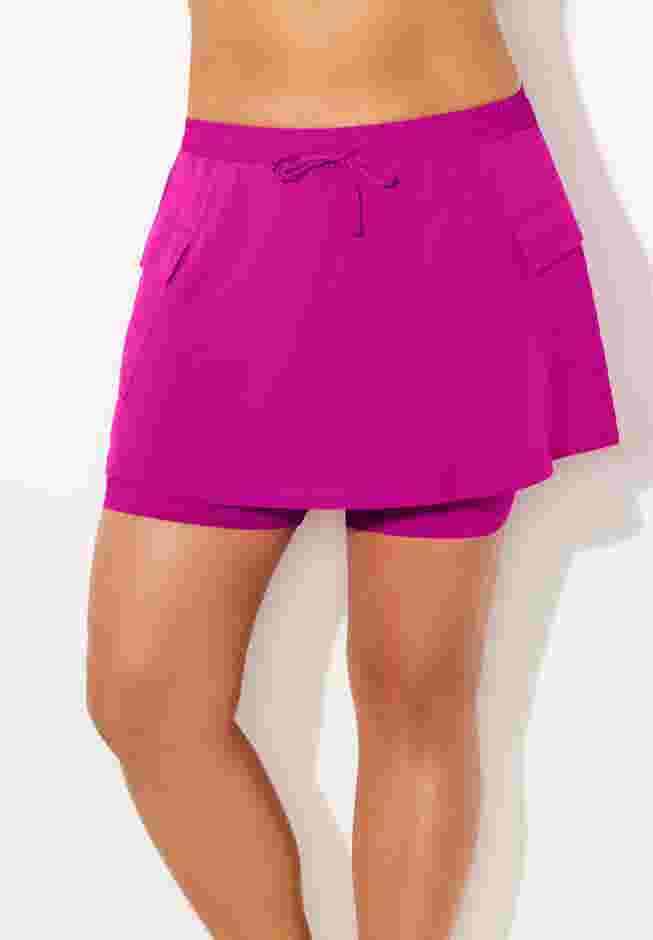 Lightweight Quick-Dry Cargo Swim Skort image number 0