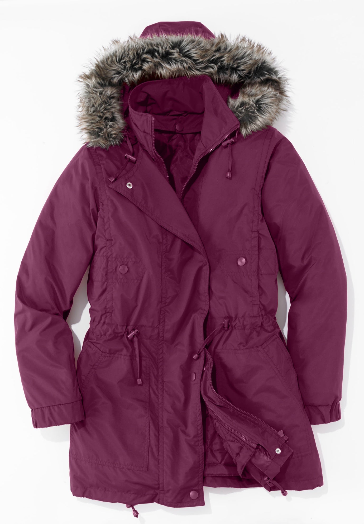 Quilt-Lined Taslon&reg; Anorak image number 5