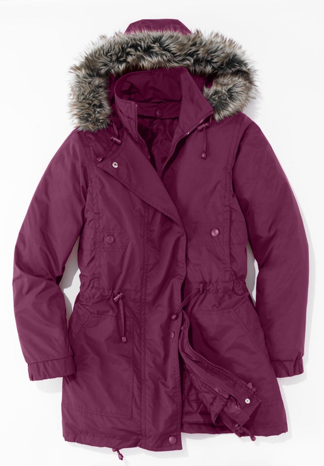 Quilt-Lined Taslon&reg; Anorak image number 5