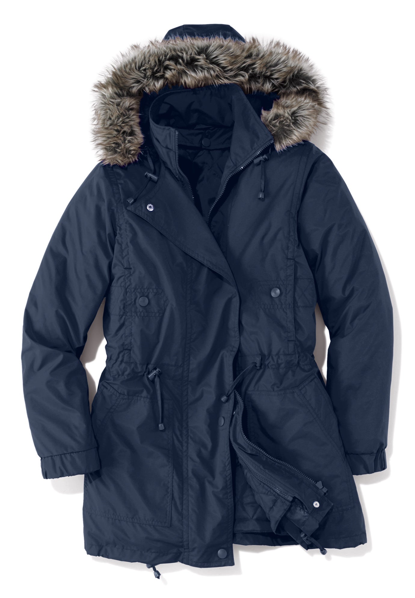 Quilt-Lined Taslon&reg; Anorak image number 5