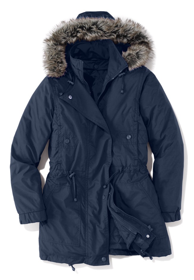 Quilt-Lined Taslon&reg; Anorak image number 5