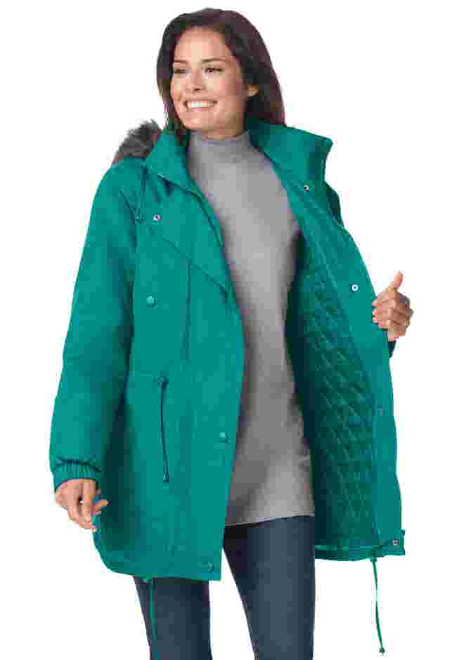 Quilt-Lined Taslon® Anorak image number 2