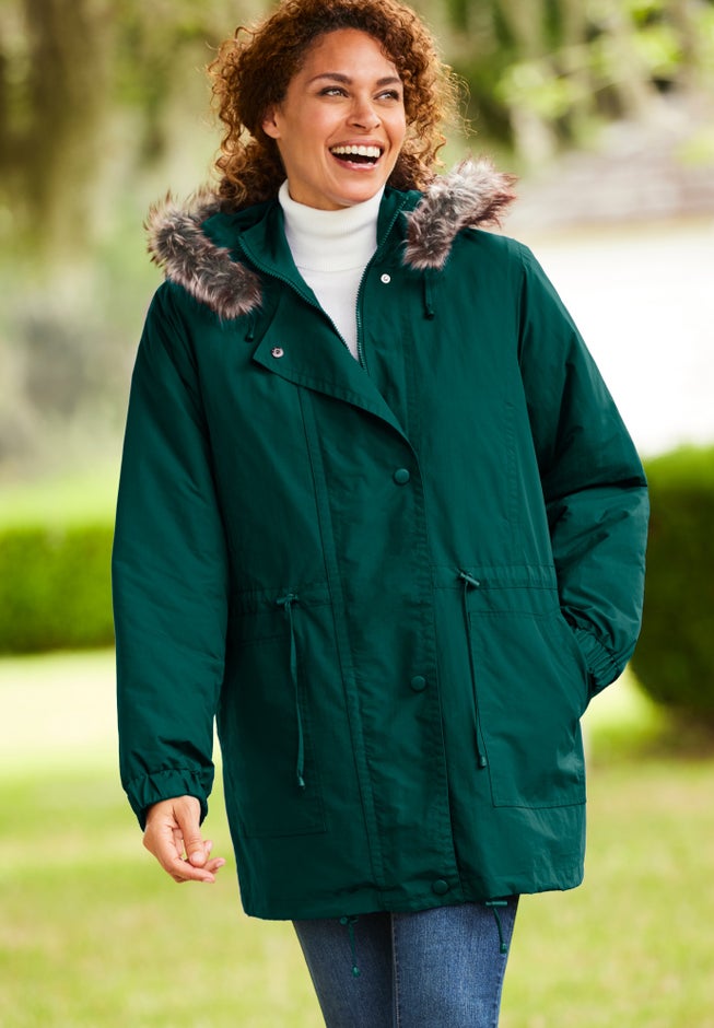 Quilt-Lined Taslon&reg; Anorak image number 2