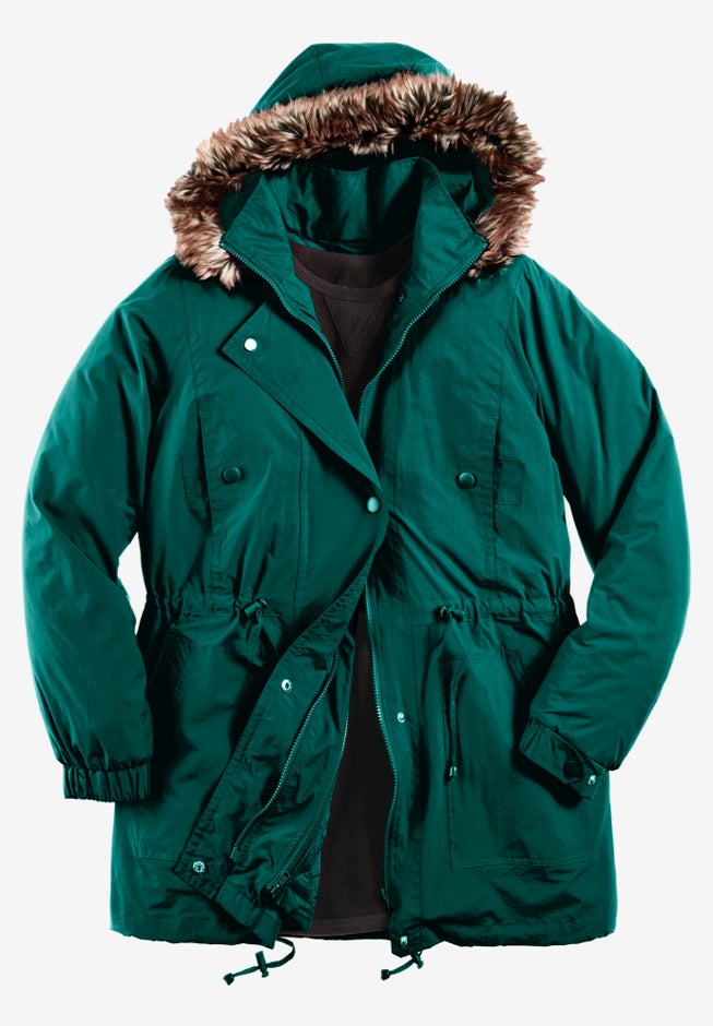 Quilt-Lined Taslon&reg; Anorak image number 3