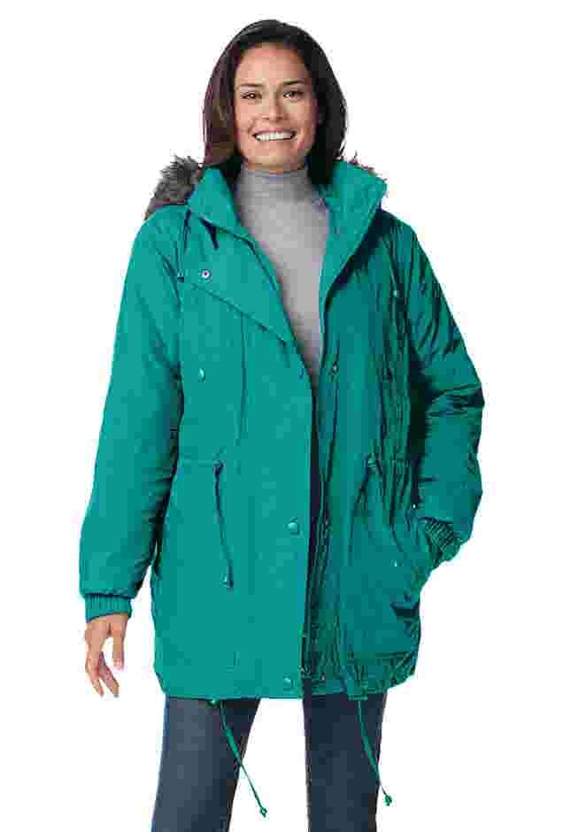 Quilt-Lined Taslon® Anorak image number 0