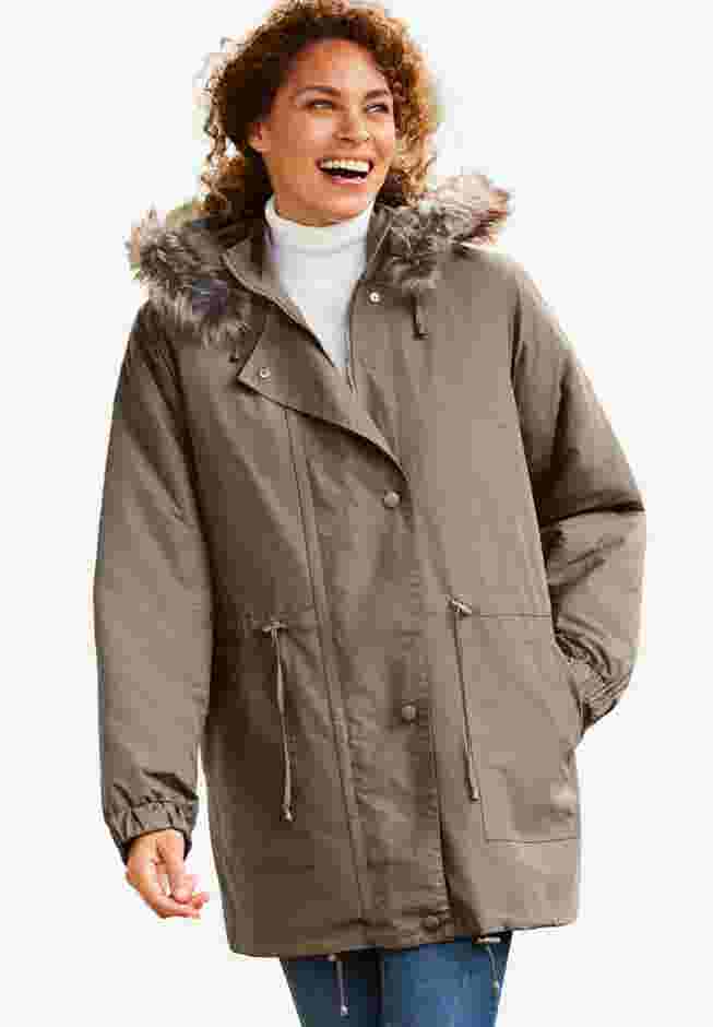 Quilt-Lined Taslon® Anorak image number 0