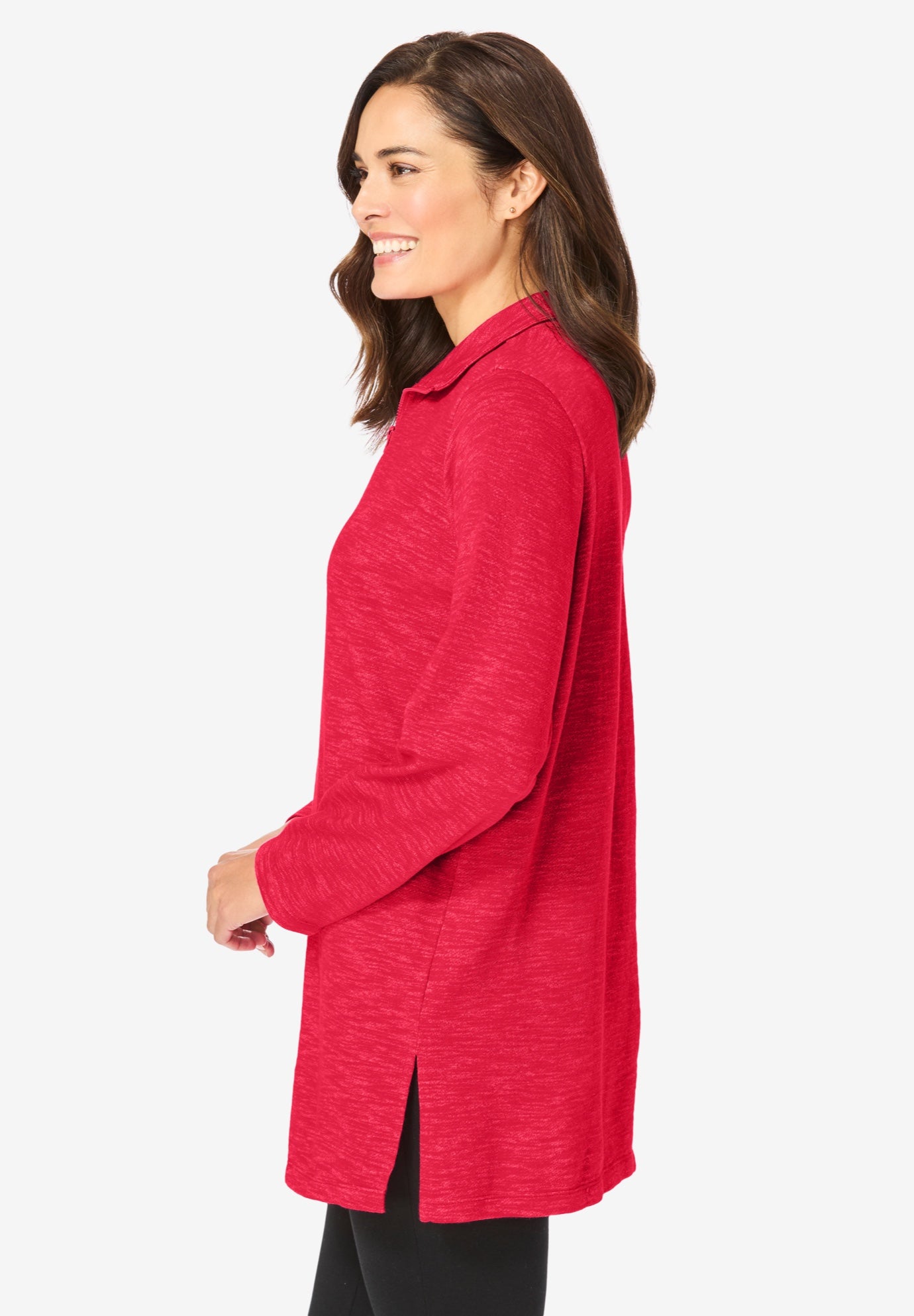 French Terry Quarter-Zip Sweatshirt image number 2