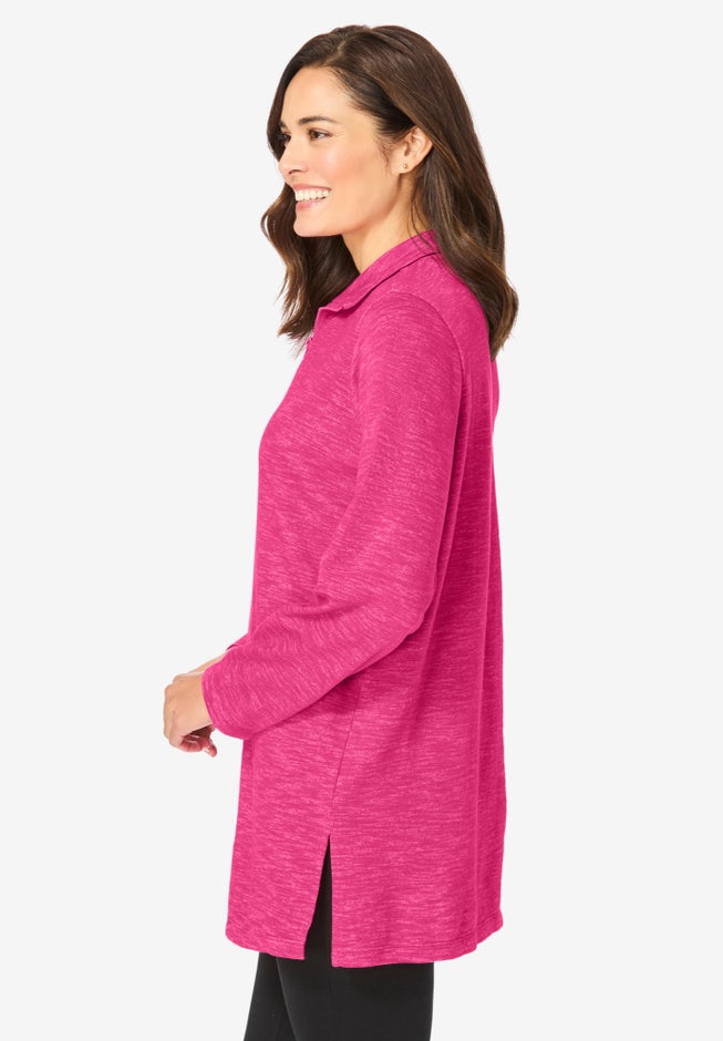 French Terry Quarter-Zip Sweatshirt image number 2