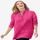 French Terry Quarter-Zip Sweatshirt image number null