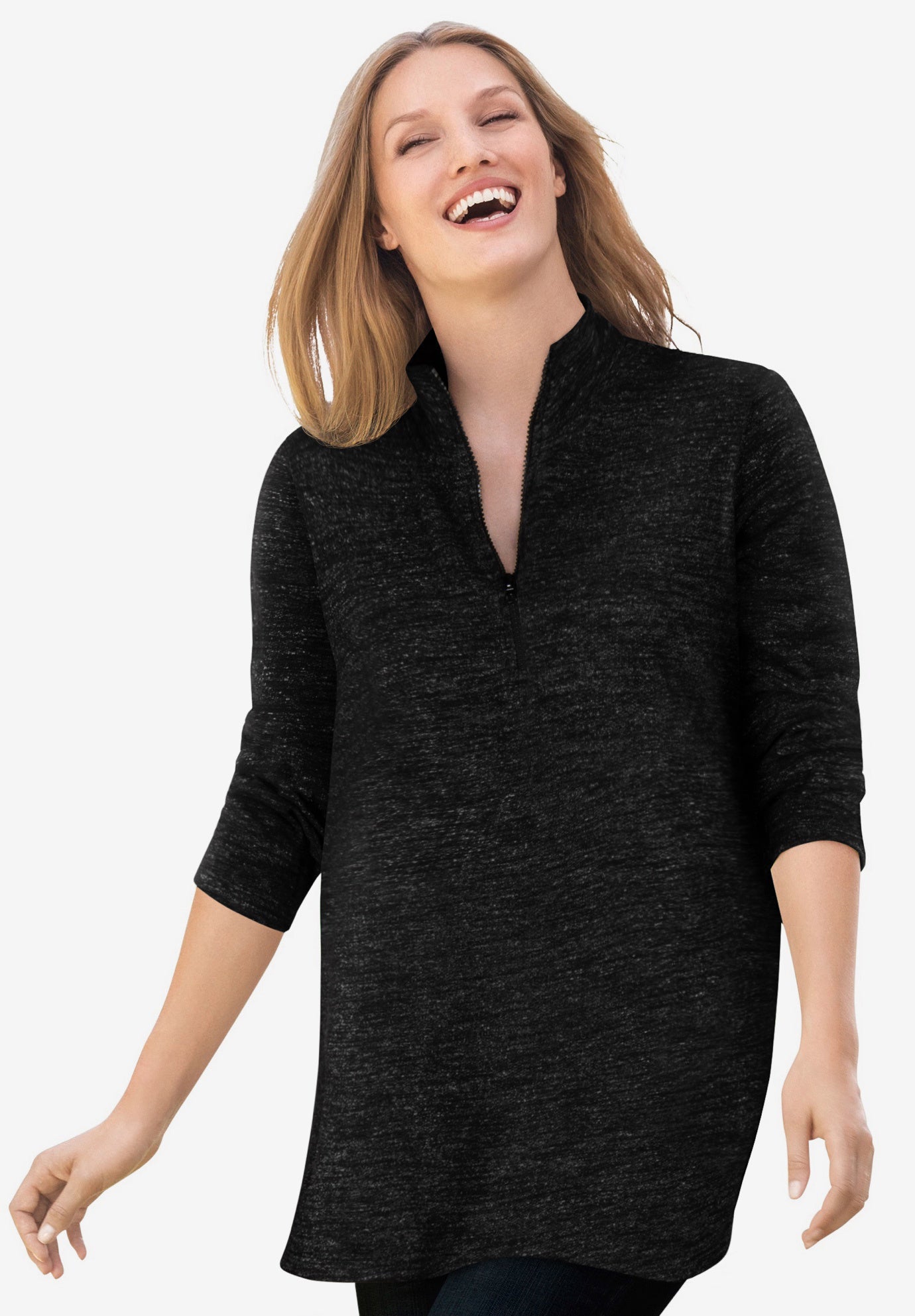 French Terry Quarter-Zip Sweatshirt image number 0