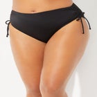 Virtuoso Ruched Side Tie Bikini Bottom image number null