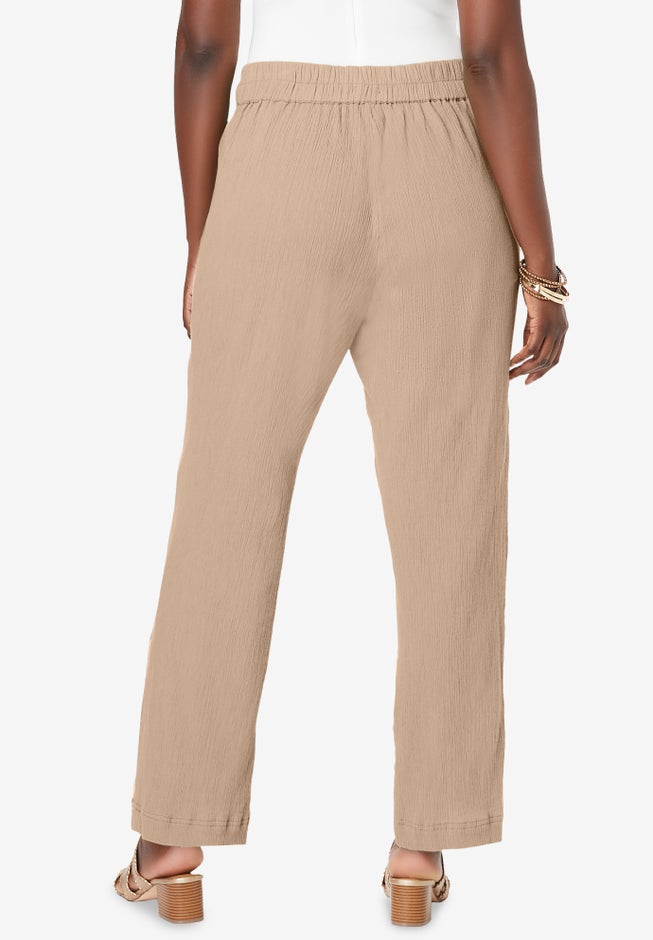 Wide Leg Gauze Pant image number 1