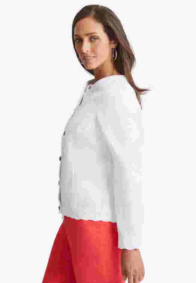 Scalloped Denim Jacket image number 3
