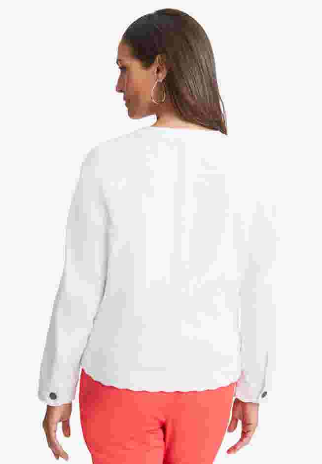 Scalloped Denim Jacket image number 4