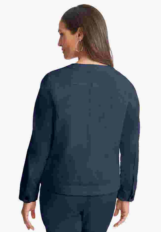 Scalloped Denim Jacket image number 1