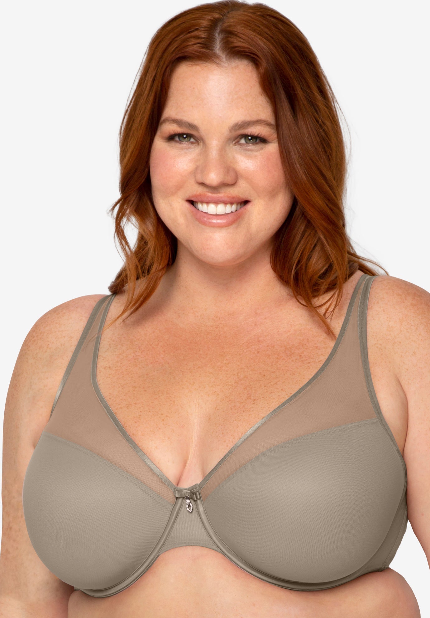 Sheer Mesh Plunge T-shirt Bra image number 0