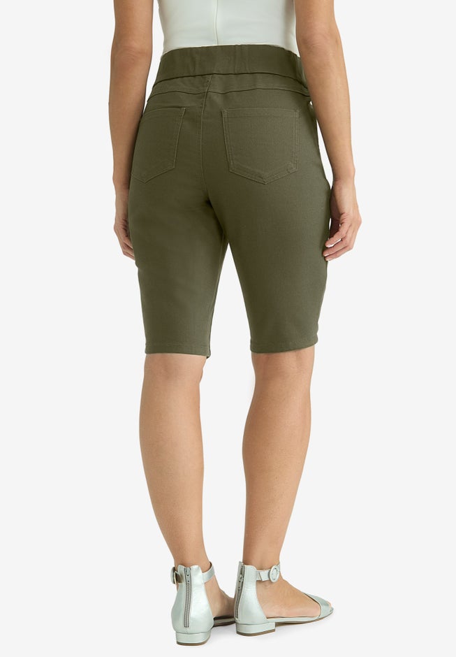 Comfort Waist Stretch Denim Bermuda Short image number 1