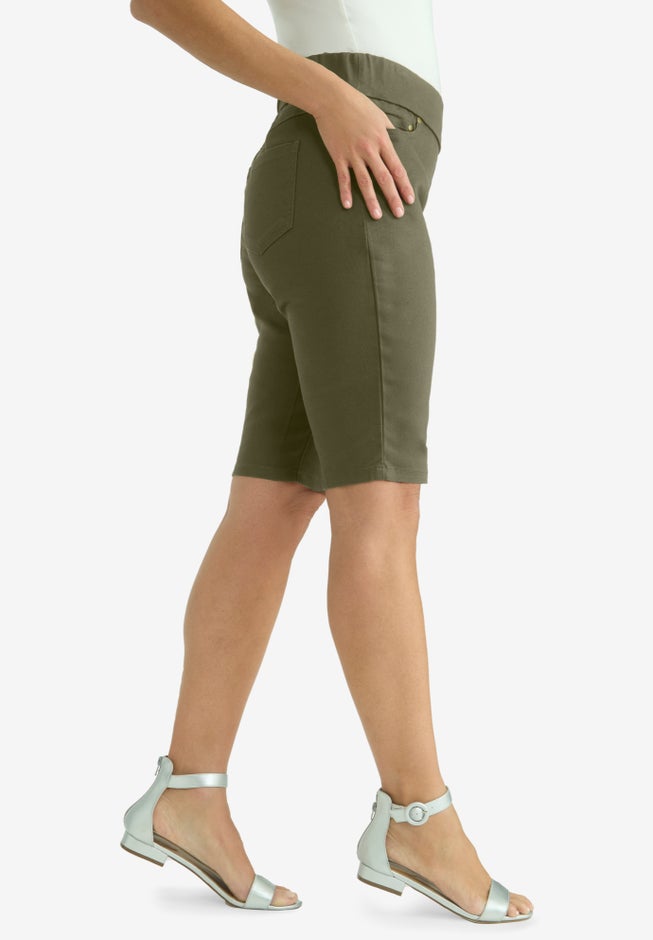 Comfort Waist Stretch Denim Bermuda Short image number 2