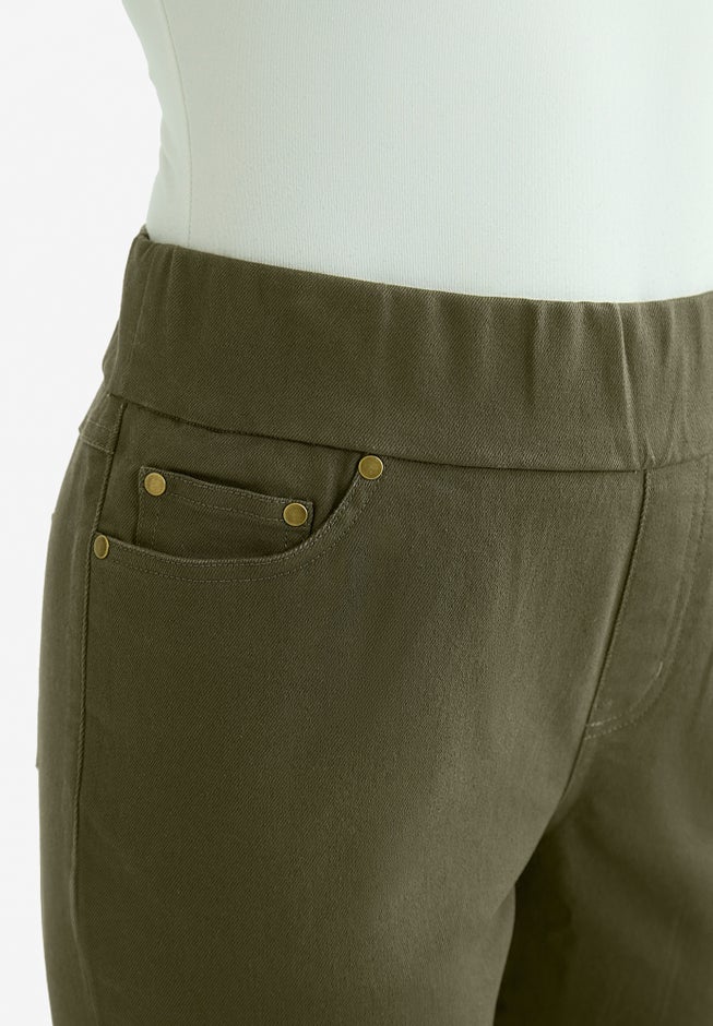 Comfort Waist Stretch Denim Bermuda Short image number 3