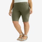 Comfort Waist Stretch Denim Bermuda Short image number null