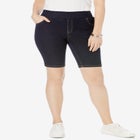 Comfort Waist Stretch Denim Bermuda Short image number null