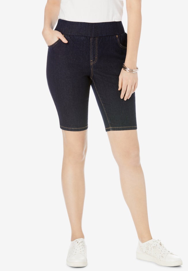 Comfort Waist Stretch Denim Bermuda Short image number 0