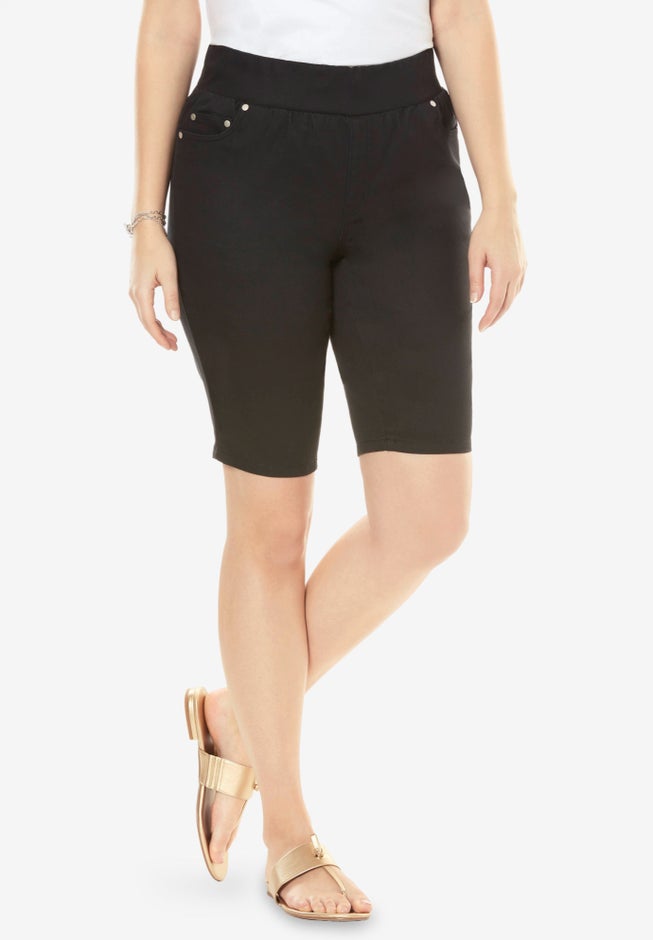 Comfort Waist Stretch Denim Bermuda Short image number 0