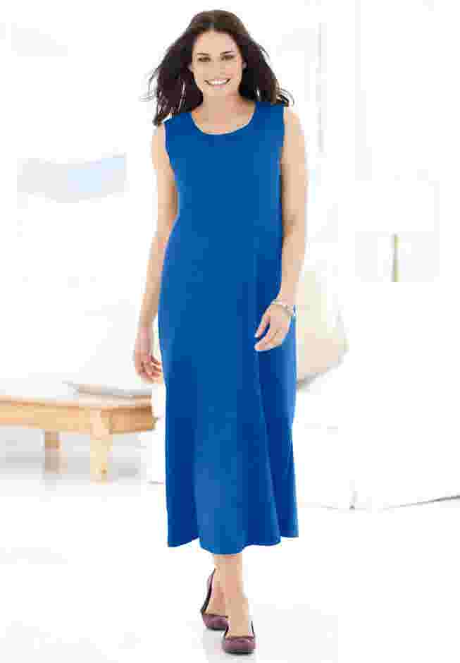 Lettuce Trim Knit Jacket Dress image number 3